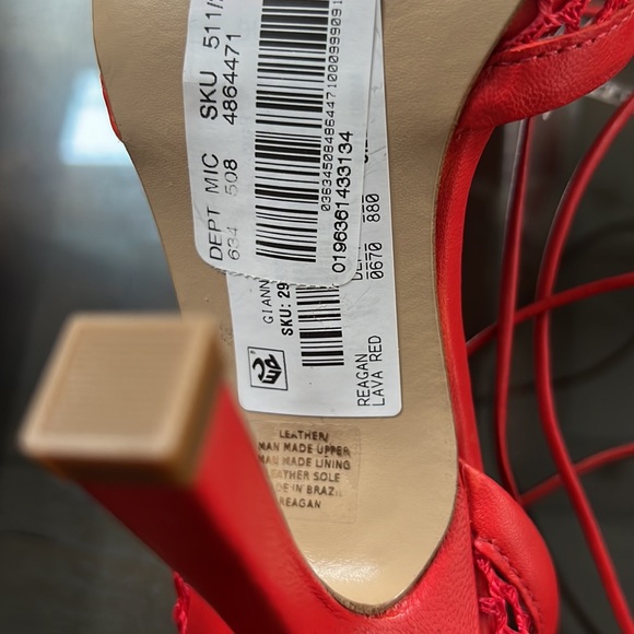 Gianni Bini
Reagan Mesh And Leather Ankle Wrap Square Toe Pumps - Picture 10 of 13